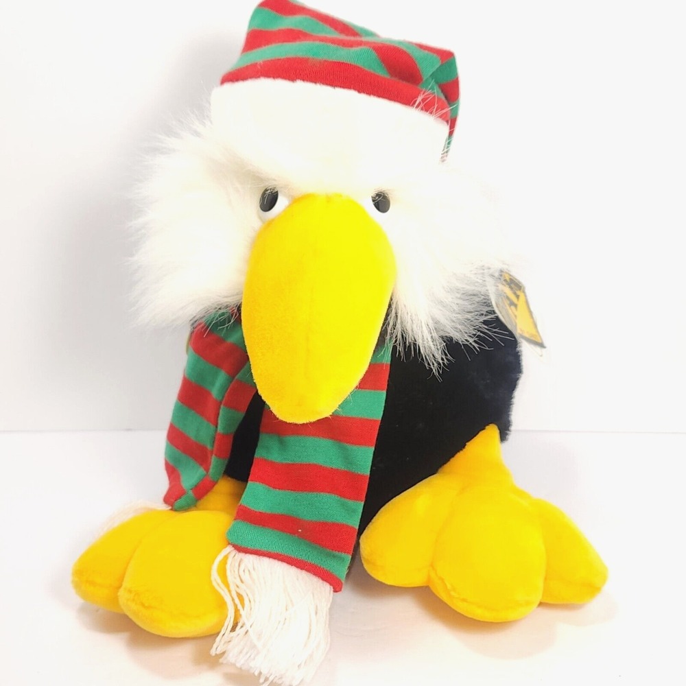 Vtg Ganz‎ Bros X Mas Plush 1989 American Bald Eagle Heritage Collection w Tags